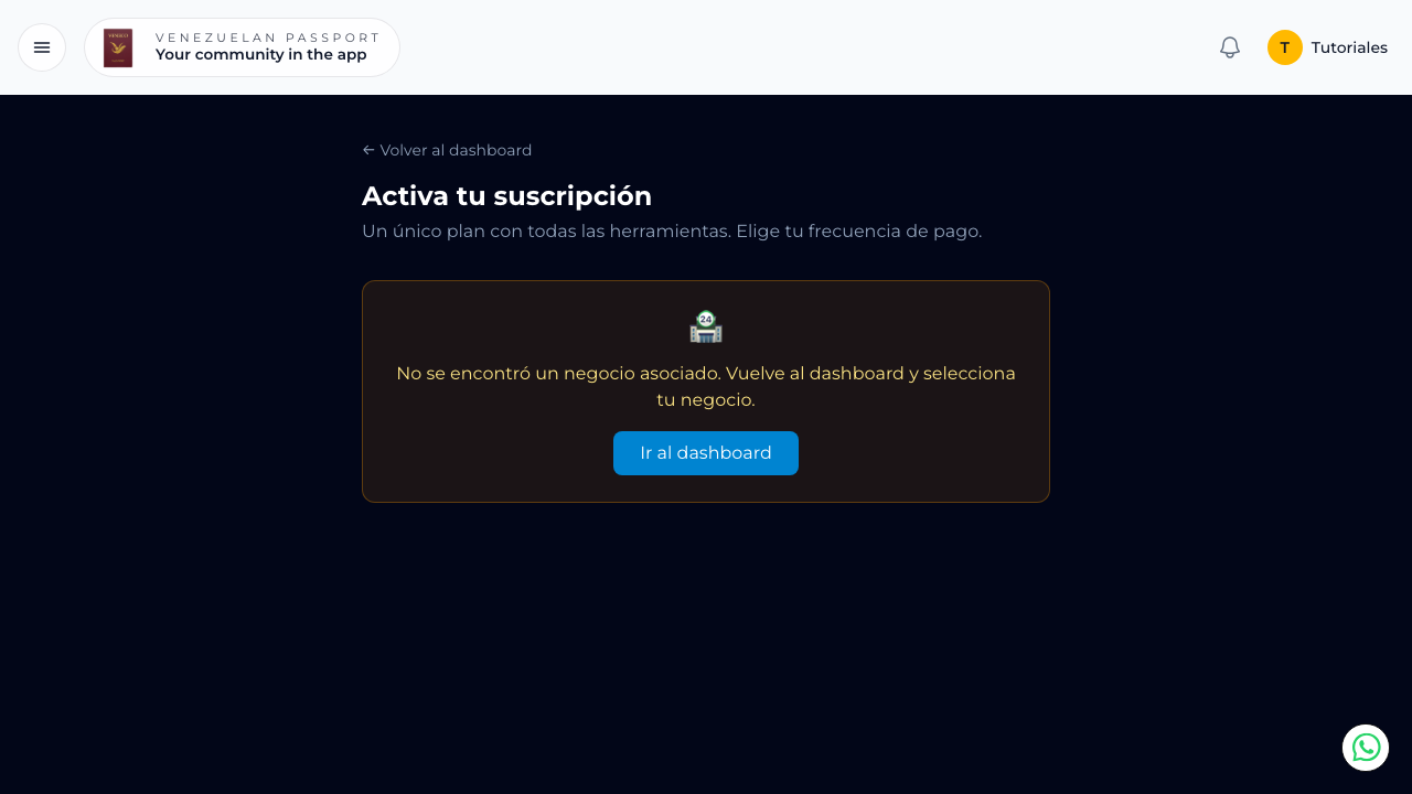 Página de checkout con título Activa tu suscripción