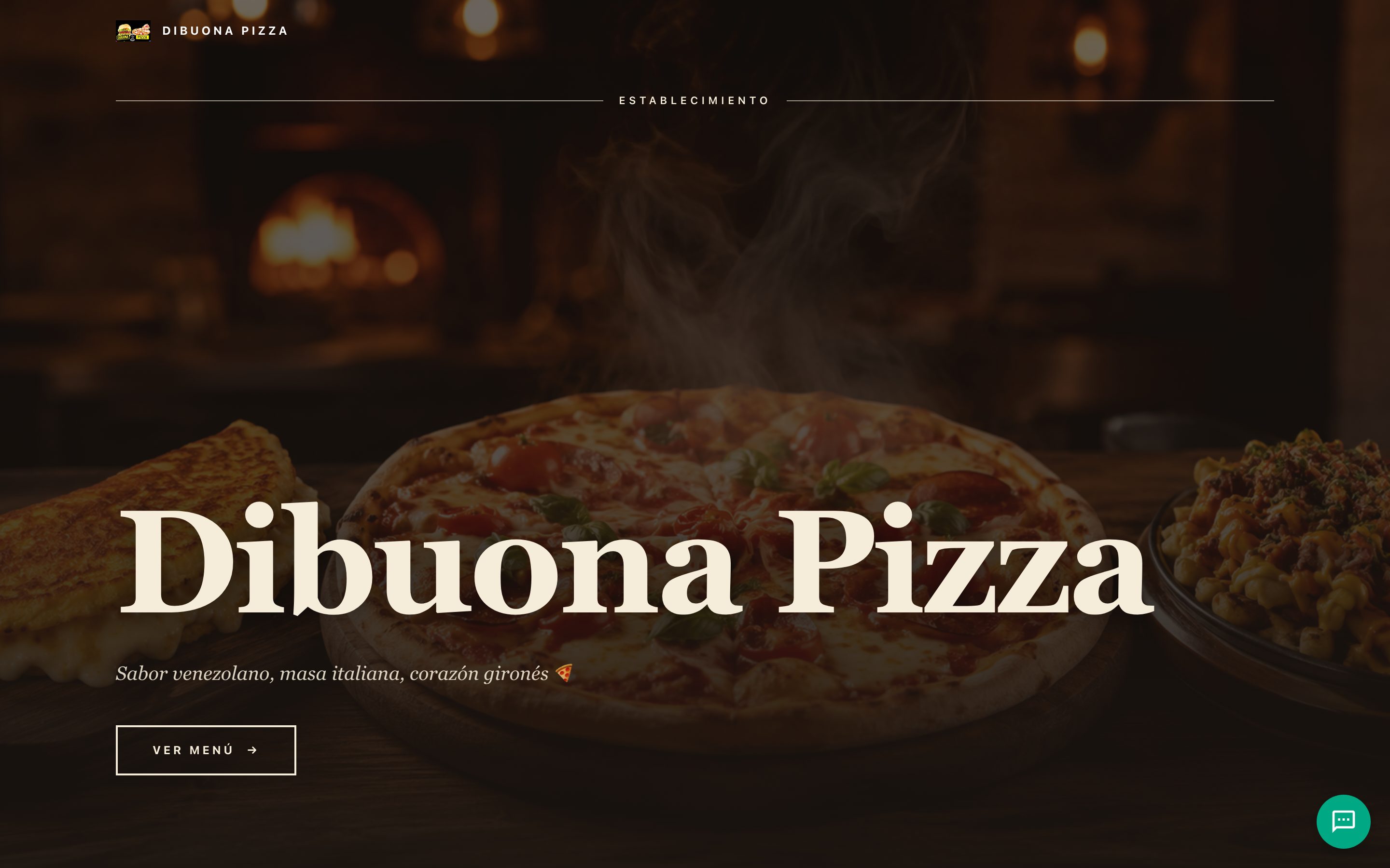 Página web de Dibuona Pizza